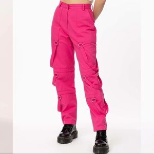 Ragged Priest hot pink bondage pants